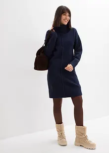 Gebreide jurk met siernaad, bonprix