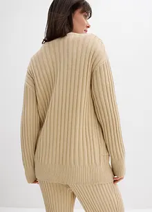 Gebreid vest in een zachte viscosemix, bonprix