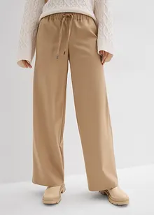 Broek met comfortband in een wollen look, bonprix