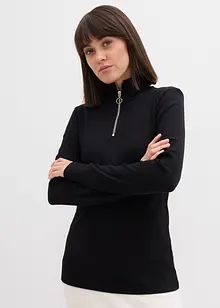 Geribd shirt in een zachte viscosemix, bonprix