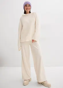 Geribde oversized trui, bonprix