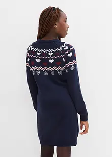 Gebreide meisjes jurk met Noors patroon, bonprix