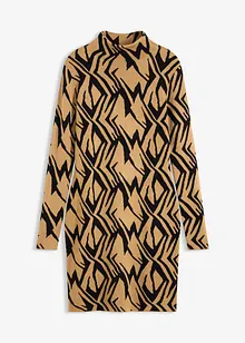Accentuerende gebreide jurk met col, bonprix