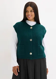 Vest met decoratieve knopen, bonprix