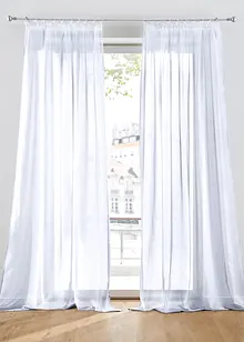 Transparant gordijn van batist met fijne structuur (1 stuk), bonprix