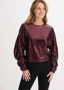 Longsleeve met pailletten, bonprix
