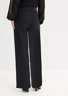 Casual straight jeans met strass, mid waist, bonprix
