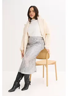 Midirok met pailletten, bonprix
