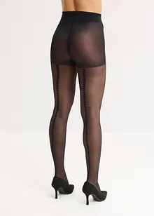 Maillot met hartjes aan de achterkant met gerecycled polyamide 30den, bonprix