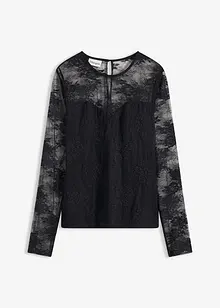 Longsleeve van prachtig kant, bonprix