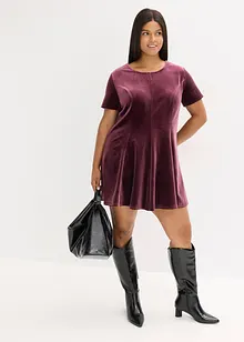 Mini jurk van zacht fluweel, bonprix