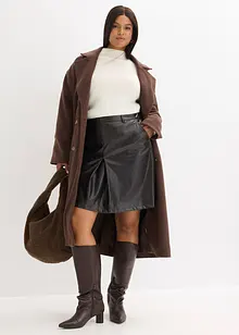 Plooirok van imitatielakleer, bonprix