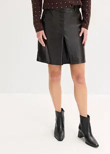 Plooirok van imitatielakleer, bonprix