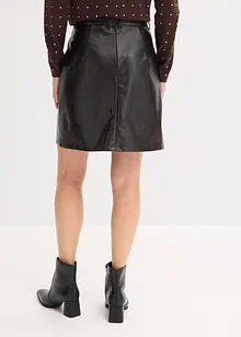 Plooirok van imitatielakleer, bonprix