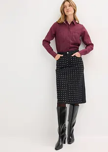 Spijkerrok met strassapplicatie, bonprix