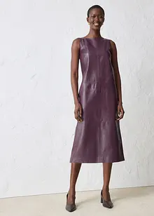 Leren jurk van nappaleer, bonprix
