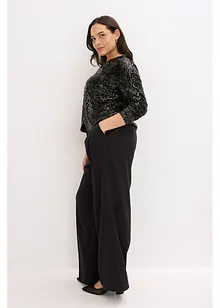 Gebreide jurk met glittereffect, bonprix