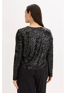 Gebreide jurk met glittereffect, bonprix