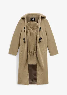 Zachte zwangerschapsjas/draagjas van teddy fleece, bonprix