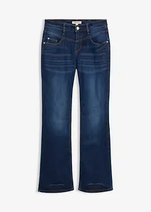Mid waist stretch jeans, bootcut, bonprix