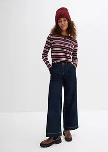 Wide leg jeans high waist met een comfortabele tailleband, bonprix