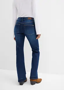 Mid waist stretch jeans, bootcut, bonprix