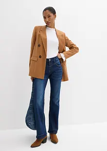 Mid waist stretch jeans, bootcut, bonprix
