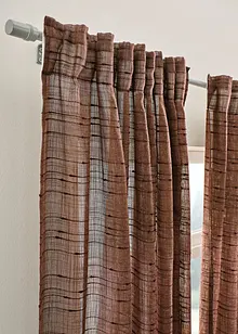 Transparant gordijn in linnen look (1 stuk), bonprix