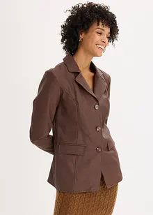 Lange blazer van imitatieleer, bonprix
