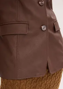 Lange blazer van imitatieleer, bonprix