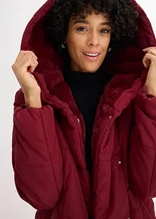 Gewatteerde jas met imitatiebont, bonprix