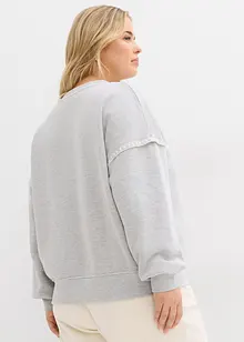 Oversized sweater in een katoenmix, bonprix