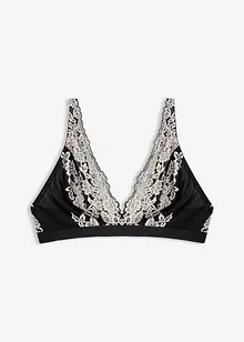 Bralette van tweekleurig kant, bonprix
