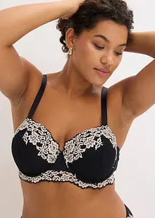 Balconette bh met tweekleurig kant (set van 2), bonprix