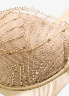 Voorgevormde bh met elegant borduursel en afneembare kettinkjes, bonprix