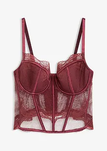 Bustier met sierlijk kant, bonprix