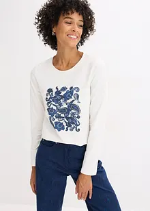 Longsleeve met opvallende print, bonprix