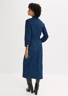 Twill jurk met riem (2-dlg. set), bonprix