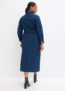 Twill jurk met riem (2-dlg. set), bonprix