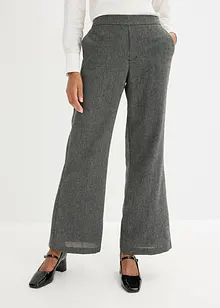 Bootcut broek in tweed look, bonprix