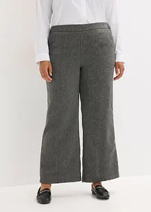 Bootcut broek in tweed look, bonprix