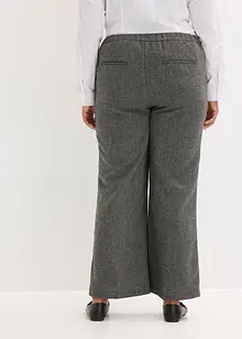 Bootcut broek in tweed look, bonprix