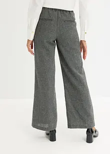 Bootcut broek in tweed look, bonprix