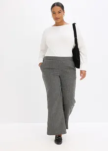 Longsleeve van katoen met mouwen van popeline, bonprix