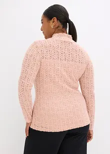 Colshirt met kant, bonprix