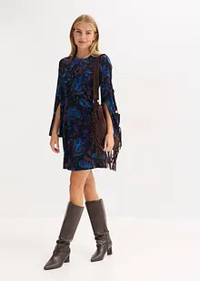 Mini jurk van soepel velours, bonprix