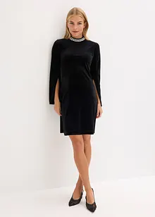Mini jurk van soepel velours, bonprix
