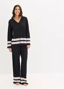 Pyjama van een softe viscose-mix, bonprix