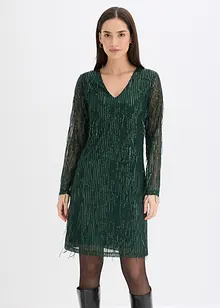 Paillettenjurk met franjes, bonprix