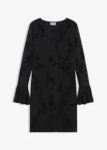 Mini jurk met mesh, bonprix